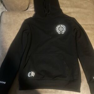 Black Chrime Heart Logo Hoodie Sweater - Men